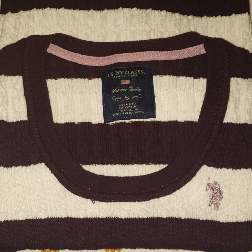 Striped U.S. Polo Sweater